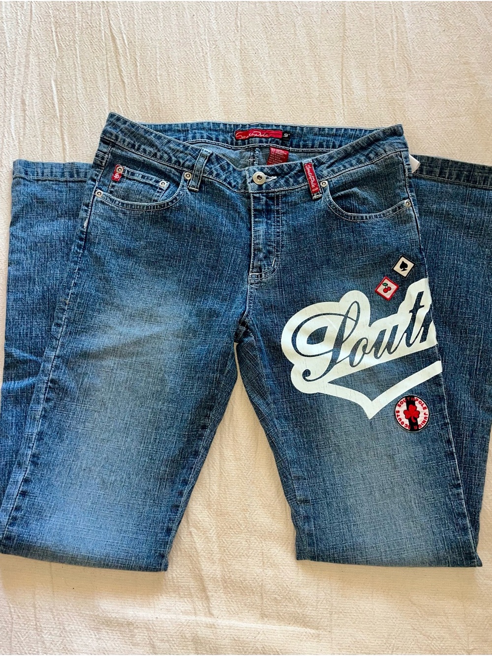 Y2K Southpole Embellished Low-rise Jeans!